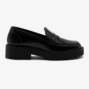 NEW Larroude Black Chunky Suki Loafers